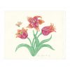 Tulipes en linogravure par Florie Nguyen Van