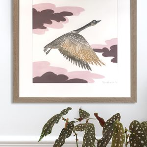 Linogravure oie, Florie Nguyen Van