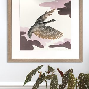 Linogravure oie, Florie Nguyen Van