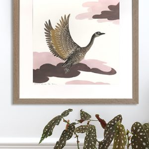 Linogravure oie, Florie Nguyen Van