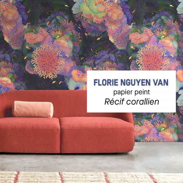 Récif Corallien en papier peint panoramique par Florie Nguyen Van
